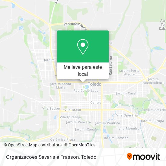 Organizacoes Savaris e Frasson mapa