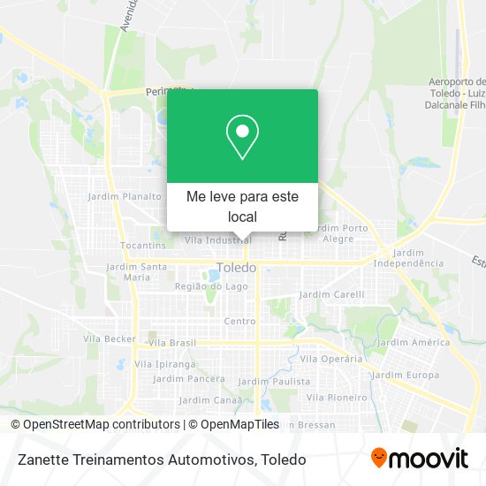 Zanette Treinamentos Automotivos mapa