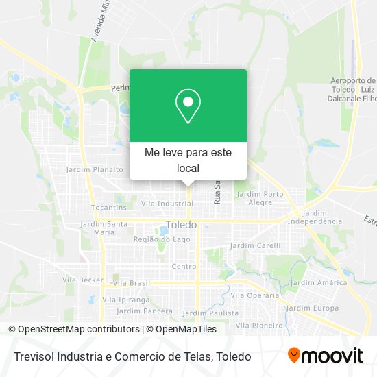 Trevisol Industria e Comercio de Telas mapa