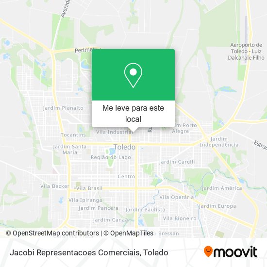 Jacobi Representacoes Comerciais mapa