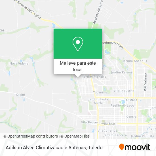 Adilson Alves Climatizacao e Antenas mapa