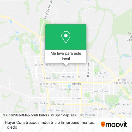 Huyer Construcoes Industria e Empreendimentos mapa