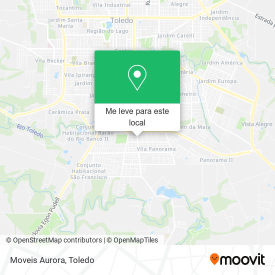 Moveis Aurora mapa