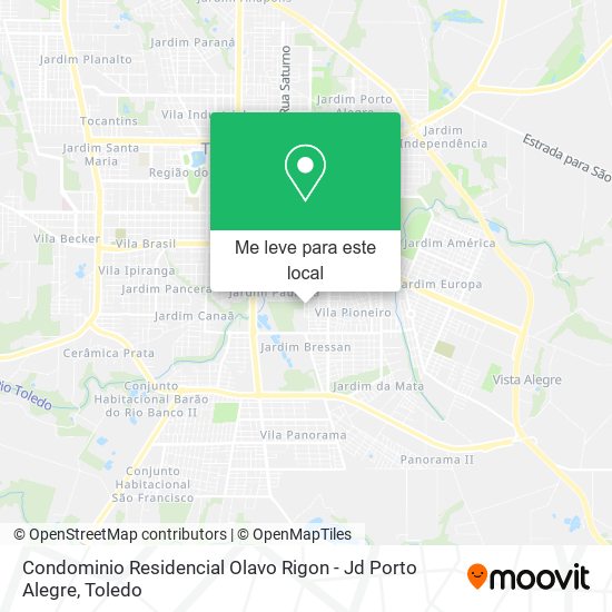Condominio Residencial Olavo Rigon - Jd Porto Alegre mapa