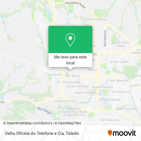 Delta Oficina do Telefone e Cia mapa