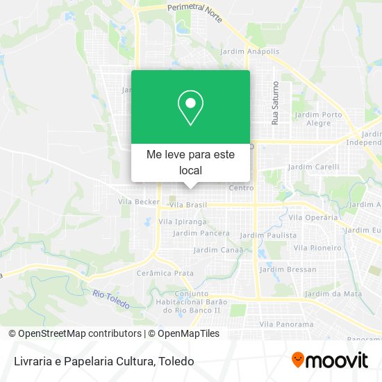 Livraria e Papelaria Cultura mapa