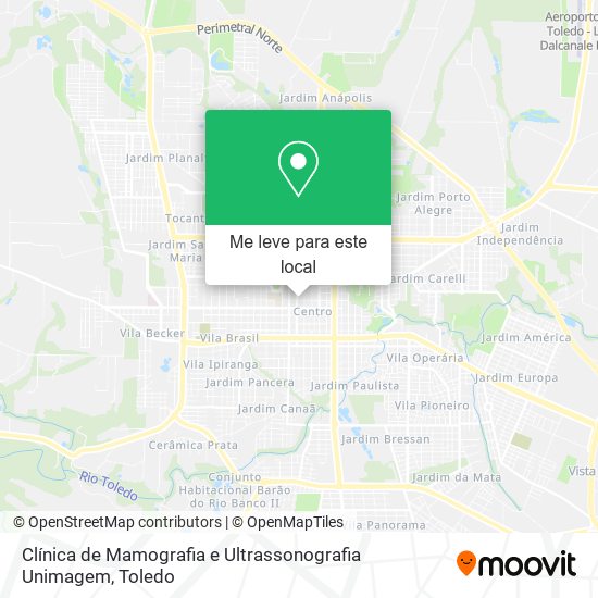 Clínica de Mamografia e Ultrassonografia Unimagem mapa