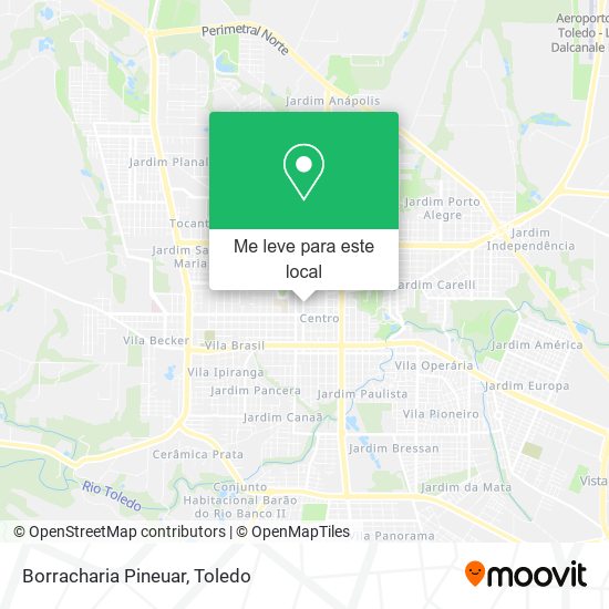 Borracharia Pineuar mapa