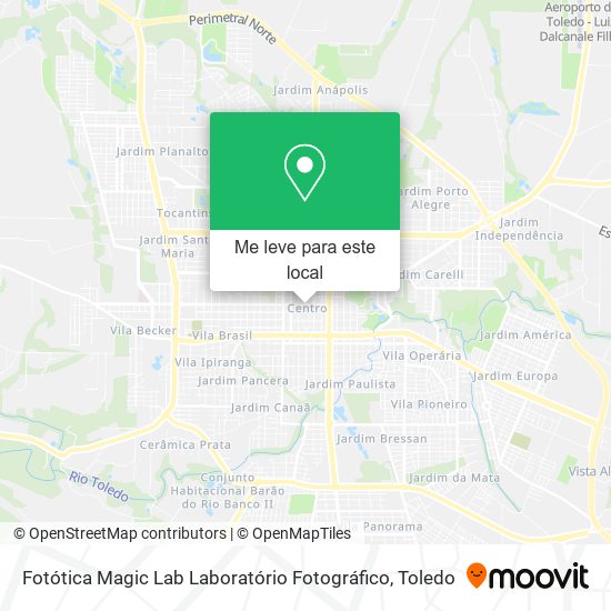 Fotótica Magic Lab Laboratório Fotográfico mapa