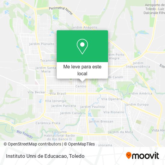 Instituto Unni de Educacao mapa