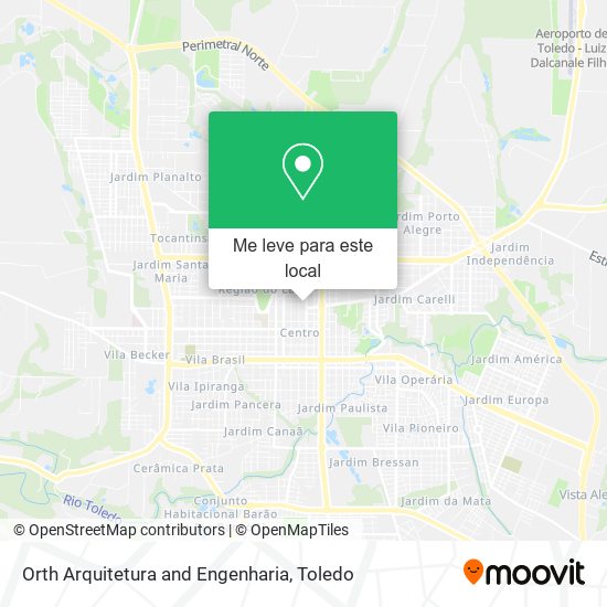 Orth Arquitetura and Engenharia mapa