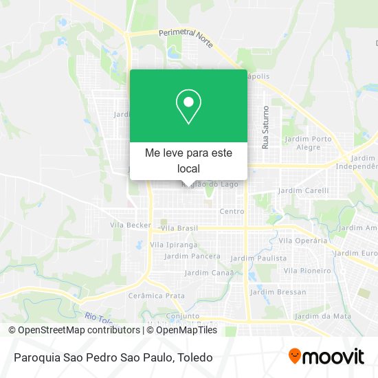 Paroquia Sao Pedro Sao Paulo mapa