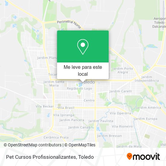 Pet Cursos Profissionalizantes mapa