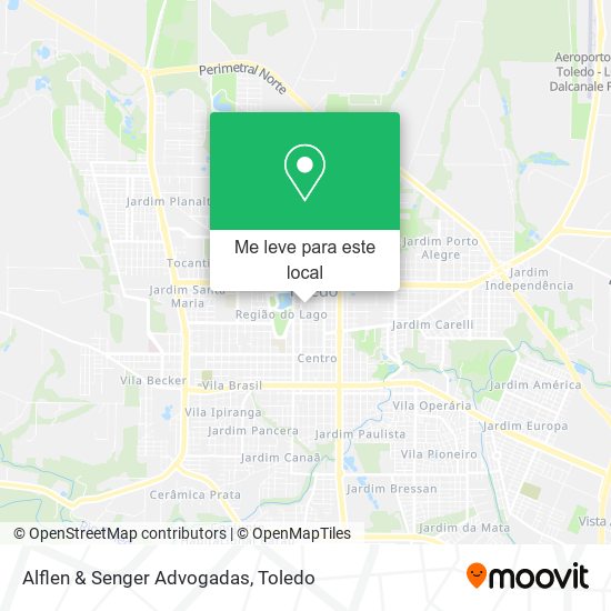 Alflen & Senger Advogadas mapa