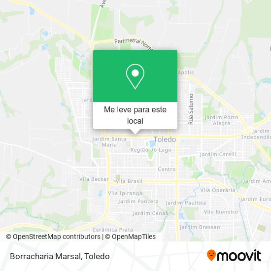 Borracharia Marsal mapa