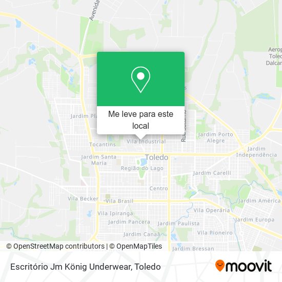 Escritório Jm König Underwear mapa