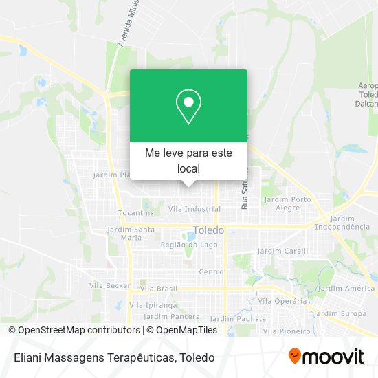 Eliani Massagens Terapêuticas mapa
