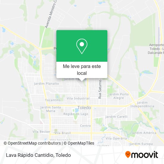 Lava Rápido Cantídio mapa