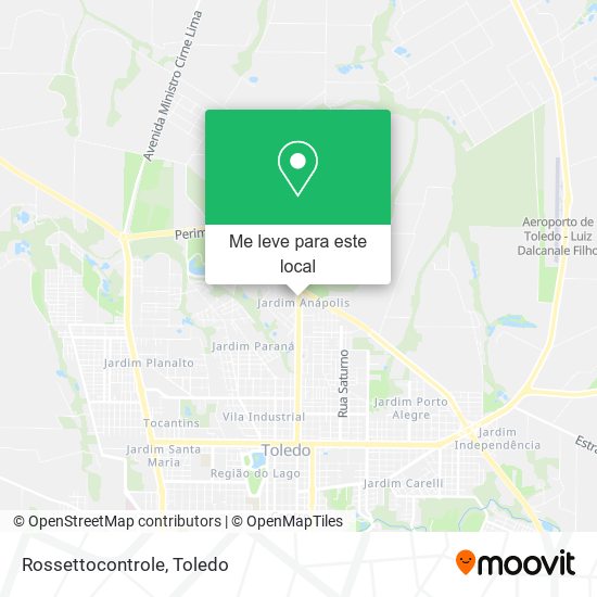 Rossettocontrole mapa