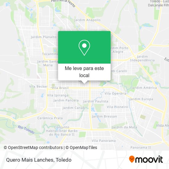 Quero Mais Lanches mapa