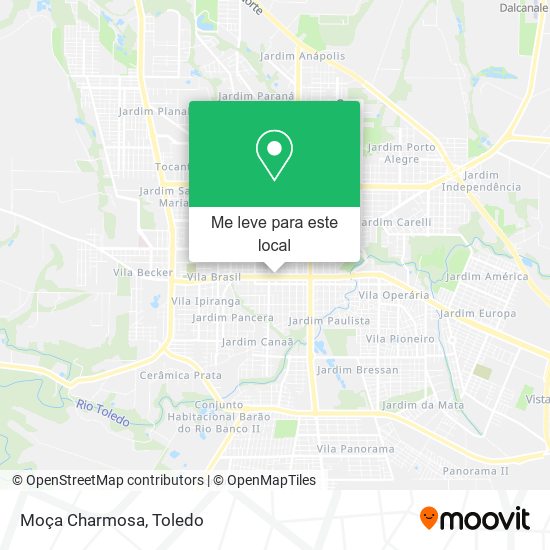 Moça Charmosa mapa