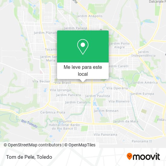 Tom de Pele mapa