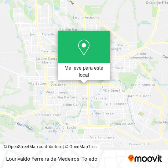 Lourivaldo Ferreira de Medeiros mapa