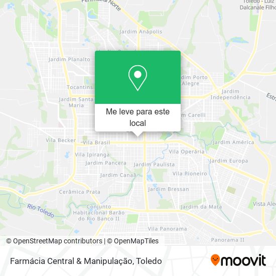 Farmácia Central & Manipulação mapa