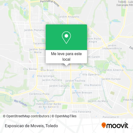 Exposicao de Moveis mapa