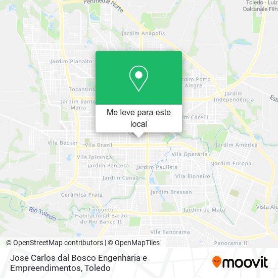 Jose Carlos dal Bosco Engenharia e Empreendimentos mapa