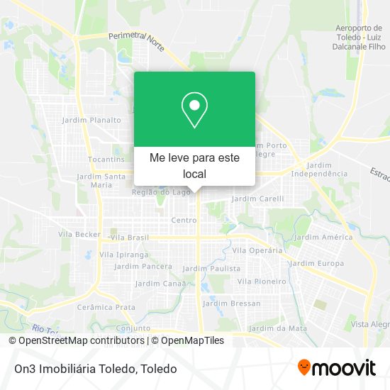 On3 Imobiliária Toledo mapa