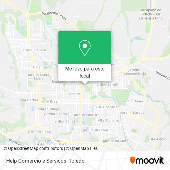 Help Comercio e Servicos mapa