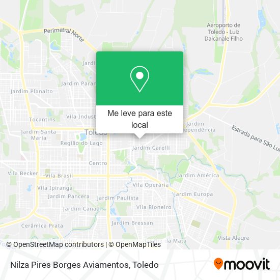 Nilza Pires Borges Aviamentos mapa