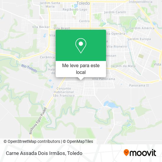 Carne Assada Dois Irmãos mapa