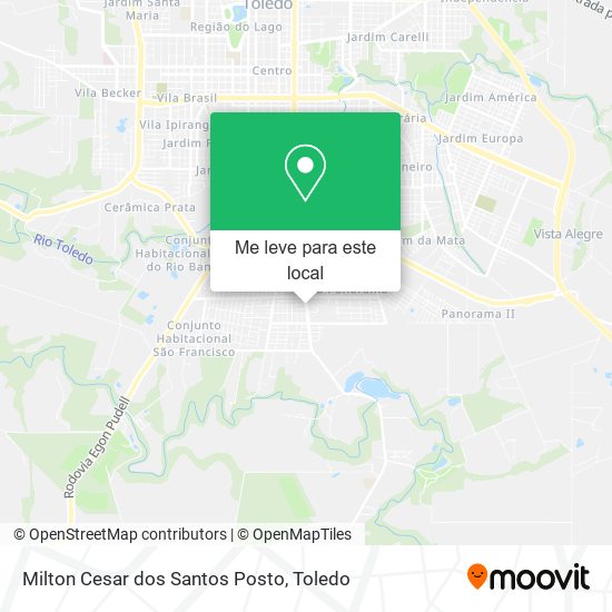 Milton Cesar dos Santos Posto mapa