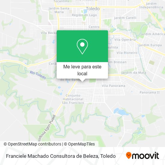 Franciele Machado Consultora de Beleza mapa