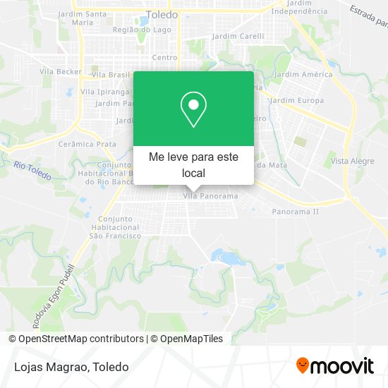 Lojas Magrao mapa