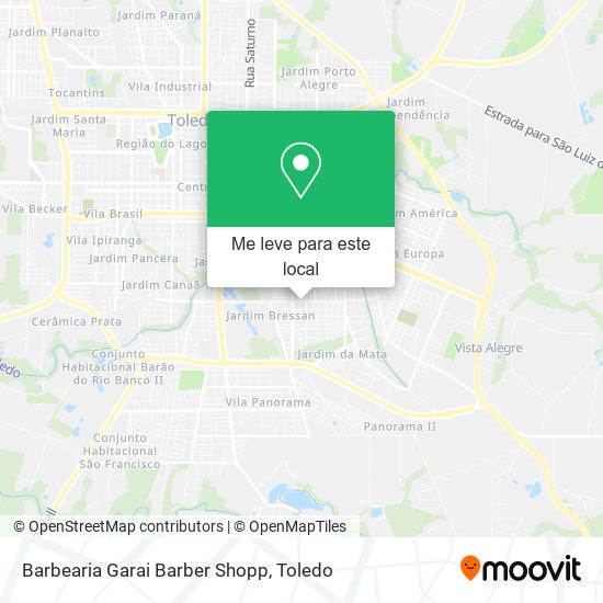 Barbearia Garai Barber Shopp mapa