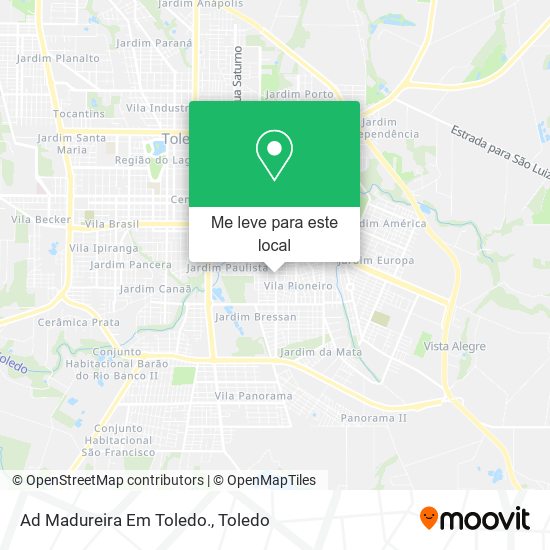 Ad Madureira Em Toledo. mapa
