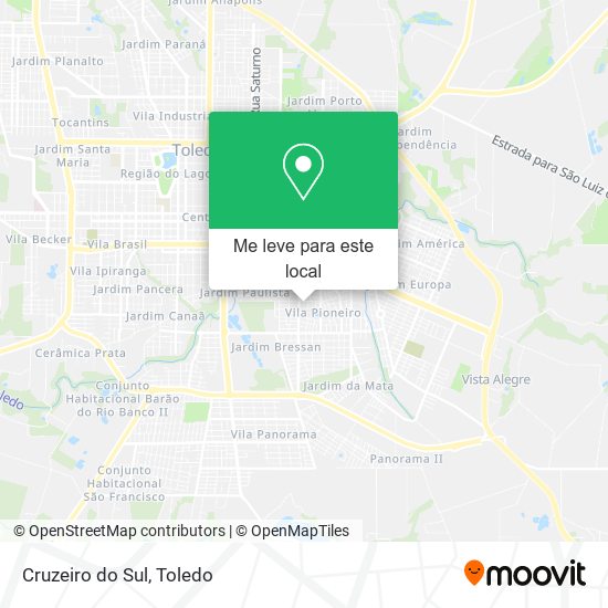 Cruzeiro do Sul mapa