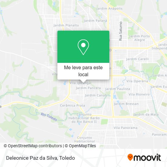 Deleonice Paz da Silva mapa