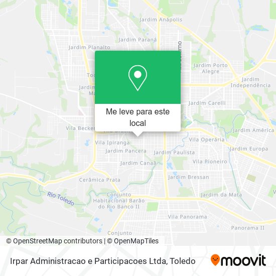 Irpar Administracao e Participacoes Ltda mapa