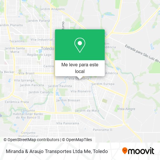 Miranda & Araujo Transportes Ltda Me mapa
