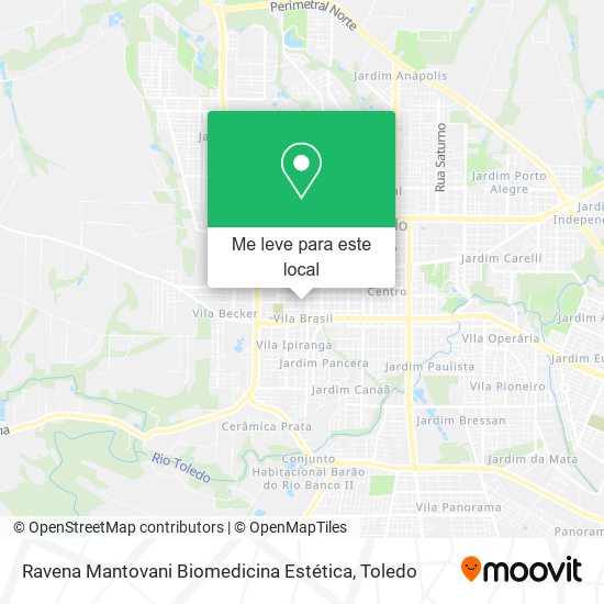 Ravena Mantovani Biomedicina Estética mapa