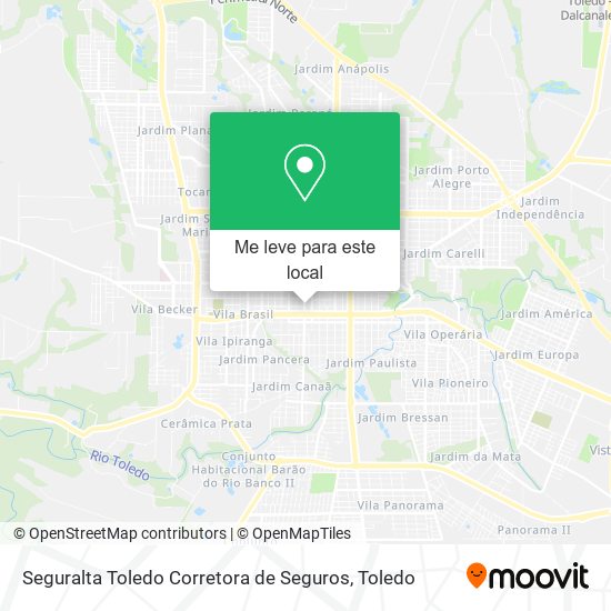 Seguralta Toledo Corretora de Seguros mapa