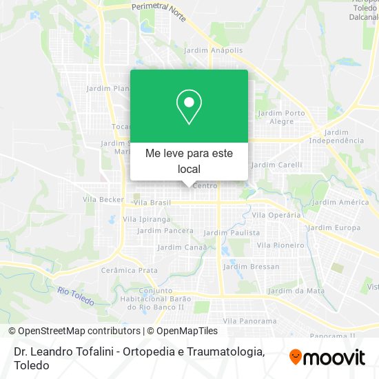Dr. Leandro Tofalini - Ortopedia e Traumatologia mapa