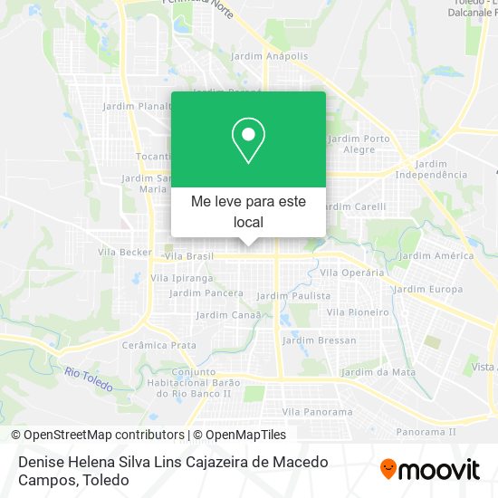 Denise Helena Silva Lins Cajazeira de Macedo Campos mapa