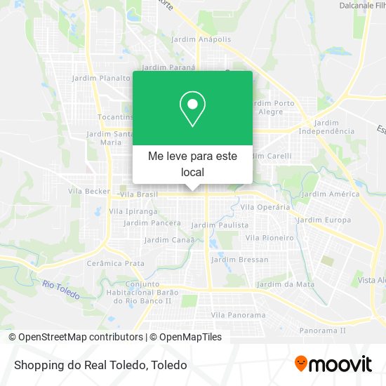 Shopping do Real Toledo mapa