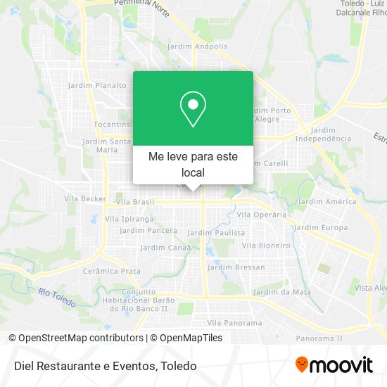 Diel Restaurante e Eventos mapa