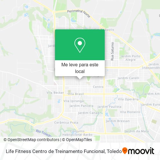 Life Fitness Centro de Treinamento Funcional mapa